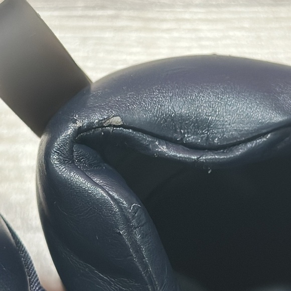 ALDO Men’s Navy Blue Leather Lace up sneakers Sz 10.5 - Picture 9 of 10